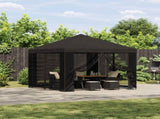 Garden Gazebo with Sidewalls 3 x 3 m Anthracite 900363