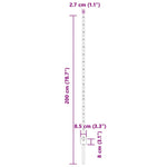 Fence Posts Green 44 pcs Green Metal 3335925