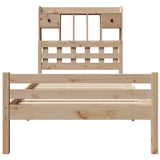 Bookcase Bed without Mattress 100x200cm Solid Wood Pine 3322259