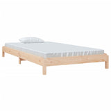 Stack Bed without Mattress 100x200 cm Solid Wood Pine 820387