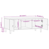 Coffee Table 100x54x40 cm Solid Wood Mango 358224