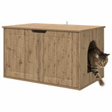 Cat House Artisian Oak 85 x 55 x 50.5 cm Engineered Wood 8000724