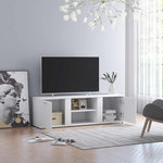 TV Cabinet White 120x34x37 cm Engineered Wood 801161
