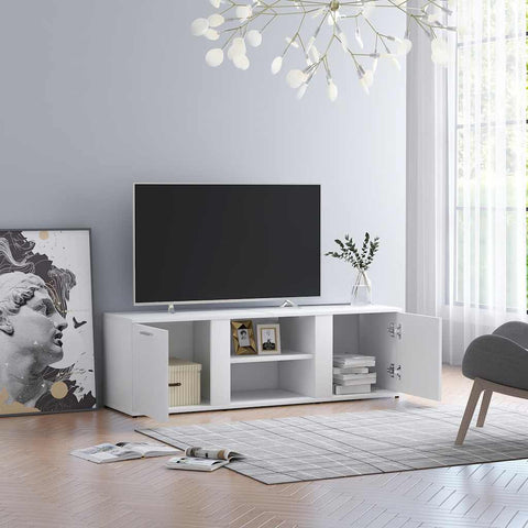 TV Cabinet White 120x34x37 cm Engineered Wood 801161
