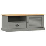 TV Cabinet VIGO Grey 106x40x40 cm Solid Wood Pine 353177