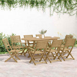 9 Piece Garden Dining Set Solid Wood Acacia 3295004