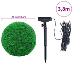 Artificial Boxwood Balls with LED Lights 2 pcs Green 27 cm 3335906