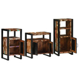 Bathroom Furniture Set 3 pcs Multicolour Solid Reclaimed Wood 3305627