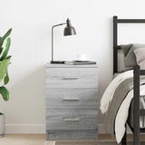 Bedside Cabinet Grey Sonoma 38x35x56 cm Engineered Wood 815323