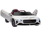 Bentley Bacalar Licensed 12V Kids Electric Car, with Remote Control, White T3398P348390