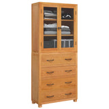 Storage Furniture Set with Drawer 2 pcs Natural 80 x35 x 185 cm 3328629