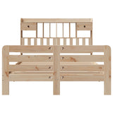Bookcase Bed without Mattress 140x200 cm Solid Wood Pine 3309962
