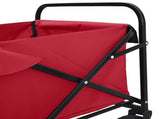 Folding Hand Trolley Manual Red 94 x 53 x 99 cm Oxford Cloth 42020661