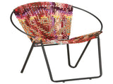 Circle Chair Multicolours Chindi Fabric 286609