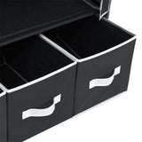 Wardrobe Black 87x49x159 cm Fabric 282457