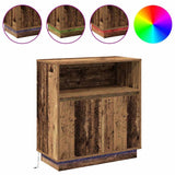 LED Sideboard Old Wood 71 x 34.5 x 75 cm Engineered Wood 869656