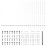 Welded Wire Fence 50 x 1.4 m Hot-Dip Galvanised Steel 3337045