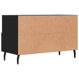 TV Cabinet Black 80x36x50 cm Engineered Wood 828989
