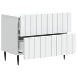Bedside Cabinet White 62 x 34.5 x 49.5 cm Engineered Wood 894315