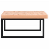 Basin Shelf Wall Mounted Steel and Solid Wood Beech 3302521