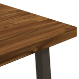 110 x 55 x 75 cm Solid Acacia Wood Natural and Coffee 937582