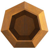 Planter Rusty 75 x 75 x 60 cm Weathering Steel 884050