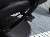 Swivel Recliner Chair and Footstool, Faux Leather Massage Recliner Armchair with Remote Control and T3398P328085