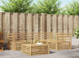 Outdoor Sofa Set 5 pcs White 59 x 59 x 37 cm Solid Acacia Wood 3391774