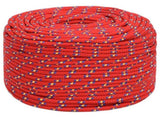 Multipurpose Utility Rope 10 mm 500 m Red PP 645 kg Max Load 3472913