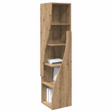 Corner Cabinet 32x32x140cm Engineered Wood Artisan Oak 889884