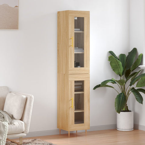 Highboard Sonoma Oak 34.5x34x180 cm Engineered Wood 3199420