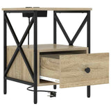 Bedside Cabinet 2 pcs Sonoma Oak 41.5 x 40.5 x 55 cm 859553