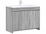 Bathroom Under Sink Cabinet Grey Sonoma 78.5 x 37.5 x 81 cm 890789