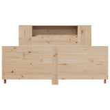 Bed Frame without Mattress 135x190 cm Double Solid Wood Pine 3323659