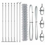 Welded Wire Fence with Concrete Base 10 x 1.5 m 3351296