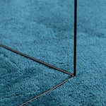 ZNTS Rug OVIEDO Short Pile Turquoise Ø 120 cm 375611