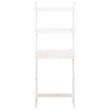 Toilet Rack White 63x26x171 cm Solid Wood Pine 824659