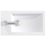 Bathroom Wash Basin Chrome 45.5 x 25.5 x 13 cm Metal 890224