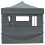 Folding Pop-up Party Tent with 5 Sidewalls 870x291x315 cm Anthracite 44981
