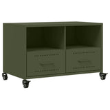 TV Cabinet Olive Green 68x39x43.5 cm Steel 846702