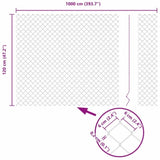 Welded Wire Fence with Spikes 10 x 1.2 m 3351214