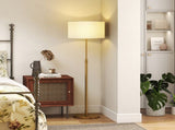 Floor Lamp with Remote, Height Standing Lamp with Linen Shade, Dimmable with 3000K-6000K T3398P425154