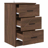 Bedside Cabinet Brown oak 38 x 38 x 66 cm Engineered wood 883381