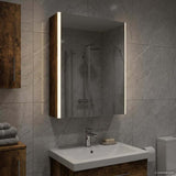 Bathroom Mirror Cabinet Smoked Oak 53.5 x 15.5 x 70 cm 889235