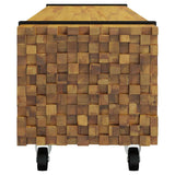 TV Stand Brown 110 x 30 x 30 cm Solid Teak Wood 4009312