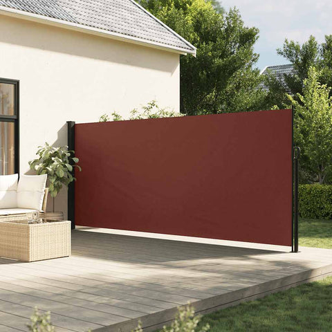 Retractable Side Awning Brown 180x500 cm 4004449