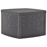 Side Table Mocha 54x54x36.5 cm Plastic 48776