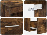 Bathroom Cabinet Set 3 pcs Smoked Oak 49.5 x 35 x 63 cm 3405791