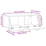 Wall-Mounted TV Cabinet Sonoma Oak 78.5 x 41 x 30 cm 899027