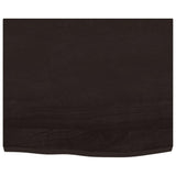 Bathroom Countertop Dark Brown 60x60x cm Treated Solid Wood 3156207